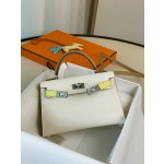 mini Kelly 2nd Generation Limited Edition Three Little Cute Milkshake White Chicken Yellow Sesame Color